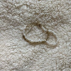 Pearl and Chain Bracelet